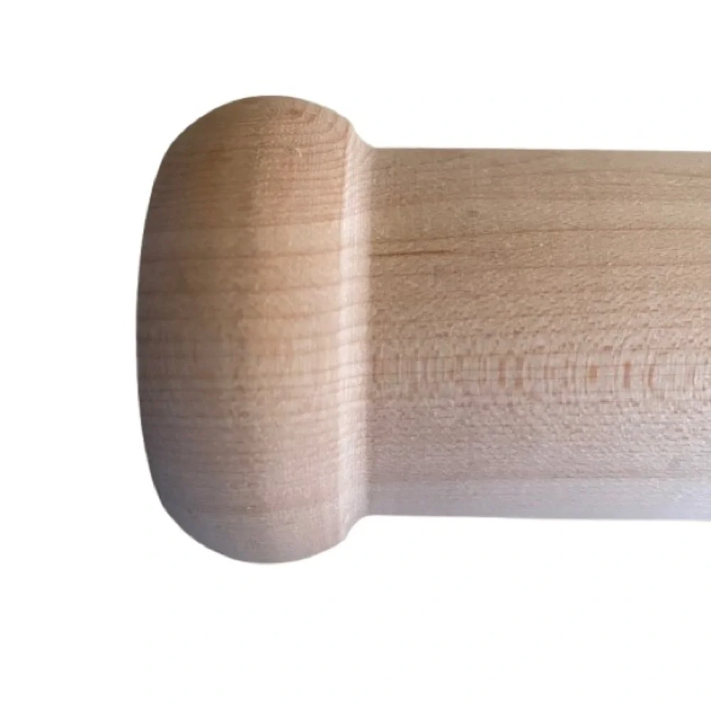 Ann Clark Solid Maple Wooden Rolling Pin for 1/4” Dough  17.5” Long Made in USA